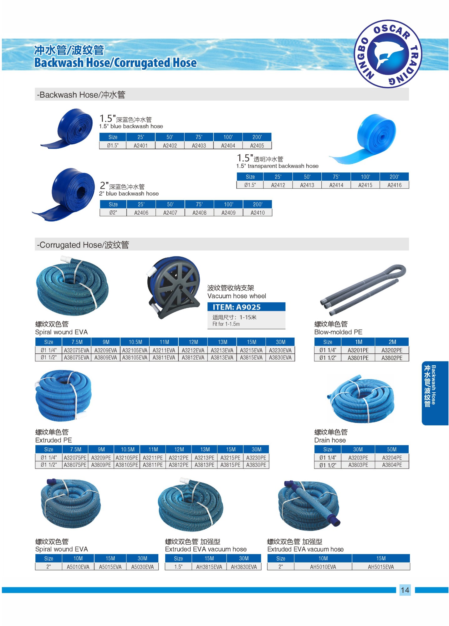 Backwash Hose / Corrugated Hose